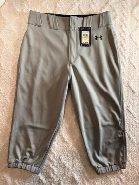Under Armour Men’s Gray Athletic Baseball Pants Size Medium
